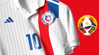 CAMISETA ADIDAS de CHILE para la COPA AMÉRICA 2024 [upl. by Aicatsanna]