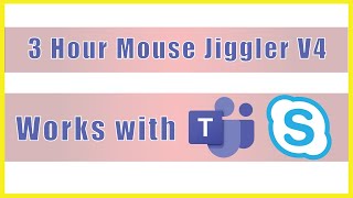 3 Hour Mouse jiggler version 4  Keep Computer Awake MS Teams [upl. by Julieta]