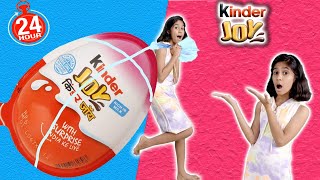 Eating KinderJOY For 24 Hours  Paris Lifestyle [upl. by Kaela]