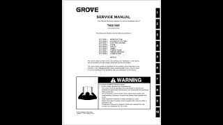 Grove TMS750E Crane Schematic Operator Parts and Service Manual [upl. by Nenad]