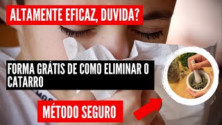 Urgente Dica infalível de como eliminar o catarro do peito em 2 dias e acabe agora Receitas Fáceis [upl. by Lissi79]