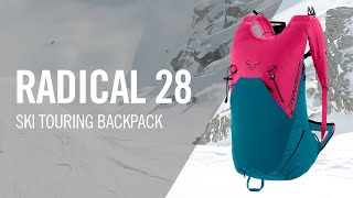 RADICAL 28  Comfortable and roomy ski touring backpack  Product presentation  DYNAFIT [upl. by Eimmat]