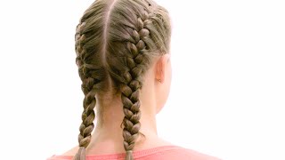 Pariserfletter  French Braids Tutorial  Flettemamma [upl. by Anig]