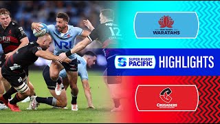 HIGHLIGHTS  WARATAHS v CRUSADERS  Super Rugby Pacific 2024  Round 8 [upl. by Iniretake]