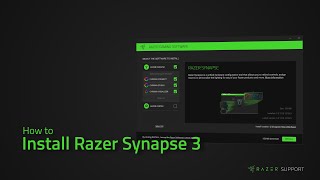 How to install Razer Synapse 3 [upl. by Emyam]