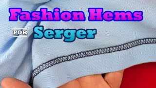 Uncommon Yet Creative Knit Hems for Serger and Coverstitch [upl. by Lamb110]