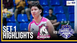 AKARI vs ZUS COFFEE  SET 1 GAME HIGHLIGHTS  202425 PVL ALLFILIPINO CONFERENCE  NOV 14 2024 [upl. by Alyos834]