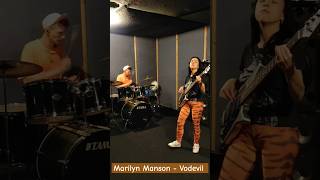 Marilyn Manson  Vodevil marilynmanson drums drumcover bass basscover live [upl. by Lonier]