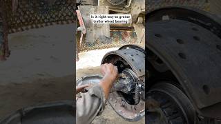 Is it right way to grease wheel bearing grease bearing trailer restoration amazingtechnology [upl. by Sammy]