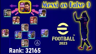 MESSI as a FALSE 9 is a Master Class 👌  Efootball 2023 Mobile [upl. by Eillil362]