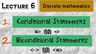 Conditional amp Biconditional Statements  Discrete Mathematics [upl. by Frances]