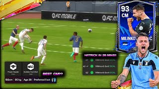 BEST CM RIVALS MILINKOVIC SAVIC REVIEW FC MOBILE [upl. by Neyuq922]