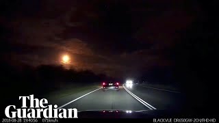 Meteor fireball lights up night sky in Perth Australia [upl. by Oiliruam]