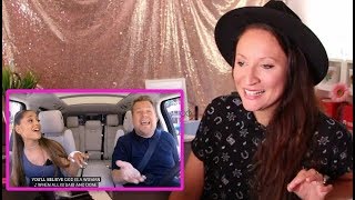 Vocal Coach REACTS to ARIANA GRANDECARPOOL KARAOKE [upl. by Aicatsue]