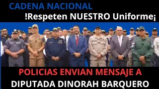 CADENA NACIONAL POLICIAS ENVIAN MENSAJE A DIPUTADA DINORAH BARQUERO policia costarica política [upl. by Tima]