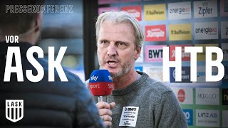 Pressekonferenz vor LASK  TSV Egger Glas Hartberg [upl. by Tabor345]