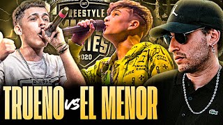 🔥 UNA DE LAS MEJORES BATALLAS DE LA HISTORIA 🔥 BLON REACCIONA A EL MENOR VS TRUENO [upl. by Ecnerwal]