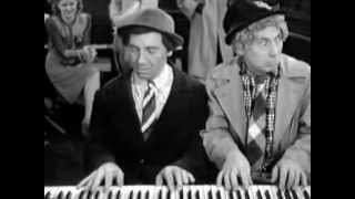 Chico and Harpo playing the Piano The Marx Brothers The Big Store 1941 [upl. by Ydak]