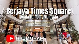 Walking Tour  Berjaya Times Square BTS Kuala Lumpur Malaysia  Ghumgham Vlog [upl. by Fotzsyzrk]