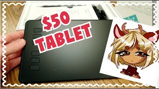 ☆ GREAT BEGINNER DRAWING TABLET  SPEEDPAINT Huion H640P ☆ [upl. by Halbeib97]