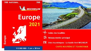 Carte Routière Plan Touristique Europe Michelin 2021 [upl. by Gnahc706]