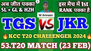 tgs vs jkr dream11 prediction  tgs vs jkr  tgs vs jkr dream11 team  tgs bs jkr dream11 [upl. by Anir804]