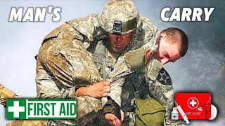 FIRST AID How To Perform Mans Carry to Transfer the Victim  Tips and Techniques [upl. by Nohpets747]