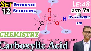 Chemistry class 12 CarboxylicAcidLectureno 48HSc 2nd yrENTRANCE EXAM SOLNSet no 12Kashru sir [upl. by Suolevram]