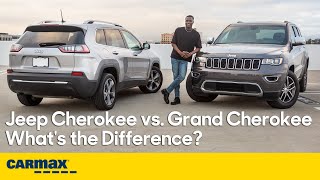 Jeep Cherokee vs Grand Cherokee  Which Jeep SUV Should You Buy  Price Engine Interior amp More [upl. by Mayhew]