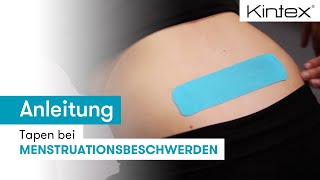 Tapen bei Menstruationsbeschwerden  Kintex® Anleitung zum Kinesiologie Tapen [upl. by Nimajneb259]