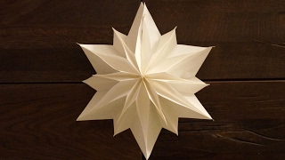 einfache Sterne zu Weihnachten basteln  paper stars tutorial  DIY [upl. by Bonine227]