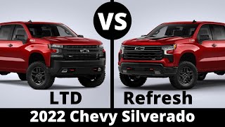 LTD vs Refreshed LT Trail Boss 2022 Chevy Silverado [upl. by Ttenna]