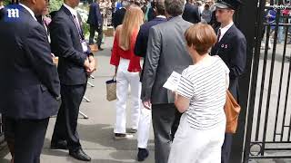 James Middleton and Alizee Thevenet arrive at Wimbledon final [upl. by Asilim]