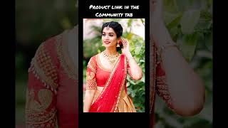 Semi stitched lehenga choli red silver under budget communitytab link lehenga maskedgurl16 [upl. by Charles136]