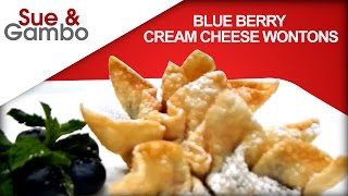 Blueberry Cream Cheese Wonton [upl. by Vins]