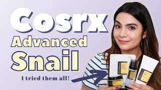 I Tried the Entire Cosrx Advanced Snail Line [upl. by Mcwherter]