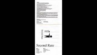 Second Rate Demo 1997  Practice Room Recording Raw Audio [upl. by Trebla121]