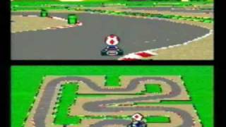 Mario Kart Wii Retro Track Comparison  SNESGBA To Wii [upl. by Dreda]