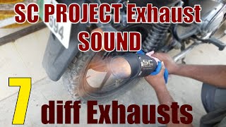 SC Project Exhaust Sound on Yamaha YBR Motorcycle [upl. by Atnohsal]