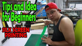 Tips and Idea for Beginners Silk Screen Printing [upl. by Arte426]