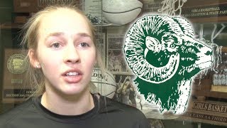 Kacie Borowicz Breaks Roseau Basketball Scoring Record [upl. by Hoi795]