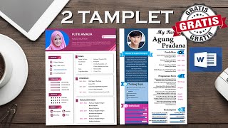 FREE DOWNLOAD CURRICULUM VITAE CV MSWord BISA DI EDIT SESUKA HATI [upl. by Havener783]