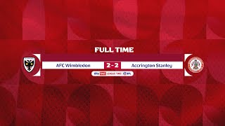 HIGHLIGHTS AFC Wimbledon 22 Accrington Stanley [upl. by Catherina]