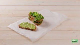 Volkorenclubsandwich met ei zalm en komkommer  Allerhande [upl. by Nywles735]