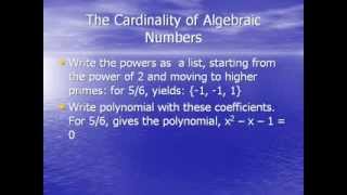 The Cardinality of Algebraic Numbers [upl. by Lleksah]