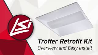 Troffer Retrofit Kit  Overview and Easy Install TRK [upl. by Hagar333]