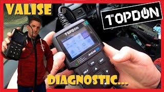 Présentation amp Test Valise Diagnostique TOPDON Artilink 500 vs DELPHI [upl. by Annahvas239]