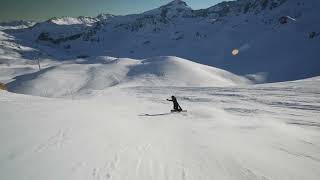 Beautiful Snowboard Carving in Tignes [upl. by Nickolas]