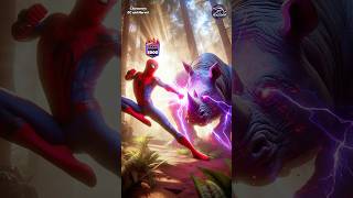 Giant Rhino  Who is best SpiderMan vs Venom vs Captain America shorts spiderman brawlstars dc [upl. by Yrak]