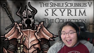 Senile Scribbles Skyrim FULL SERIES Reaction [upl. by Alemac]